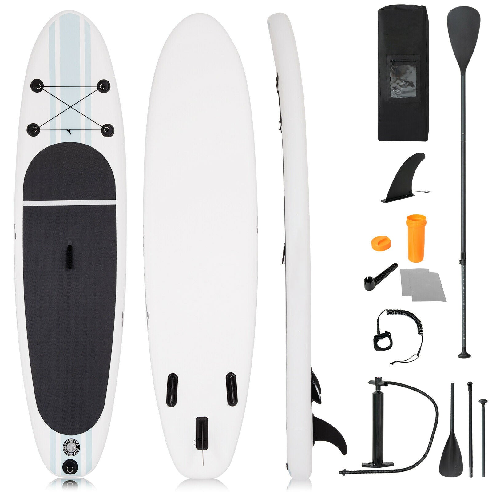 10 feet Inflatable Stand Up Paddle Board with Paddle Pump