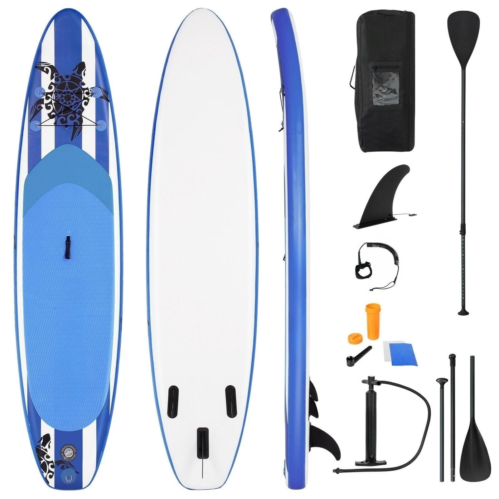 11 Feet Inflatable Adjustable Paddle Board with Carry Bag