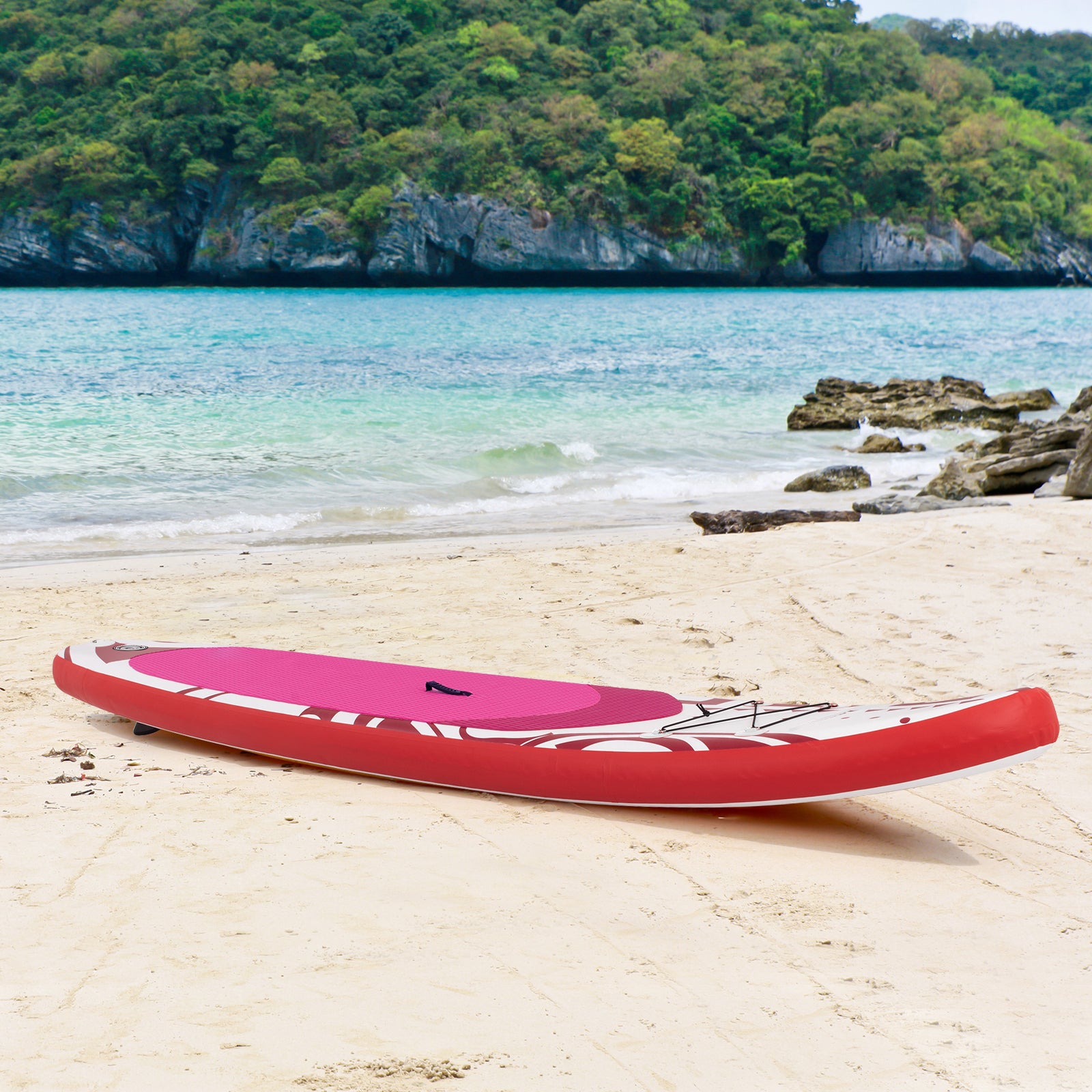 10.6 Feet Inflatable Adjustable Paddle Board with Carry Bag