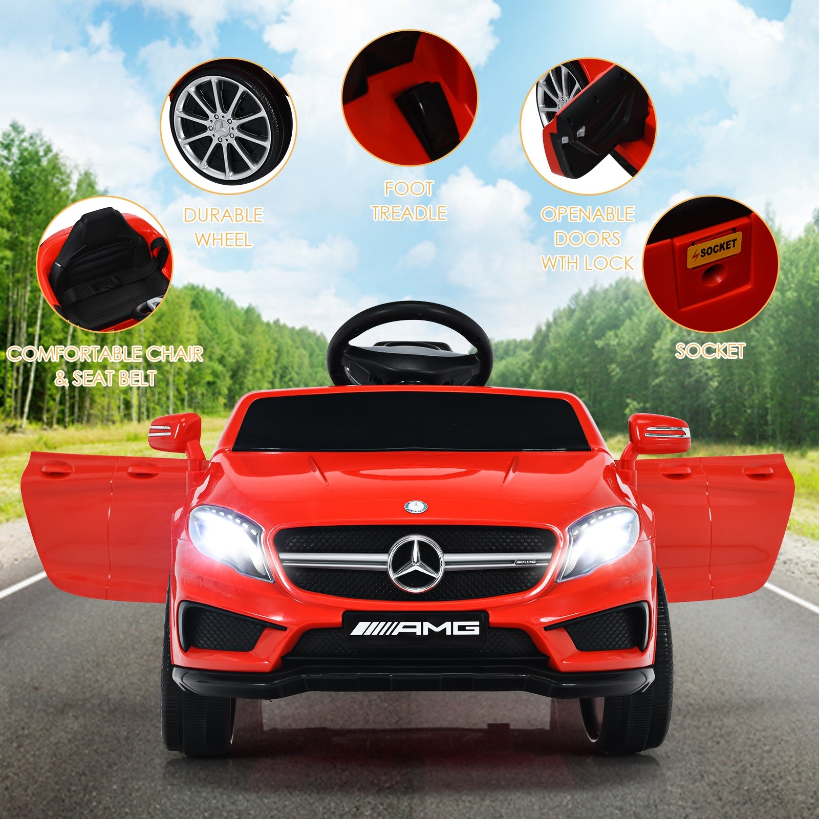 12V Electric Kids Ride On Car with Remote Control