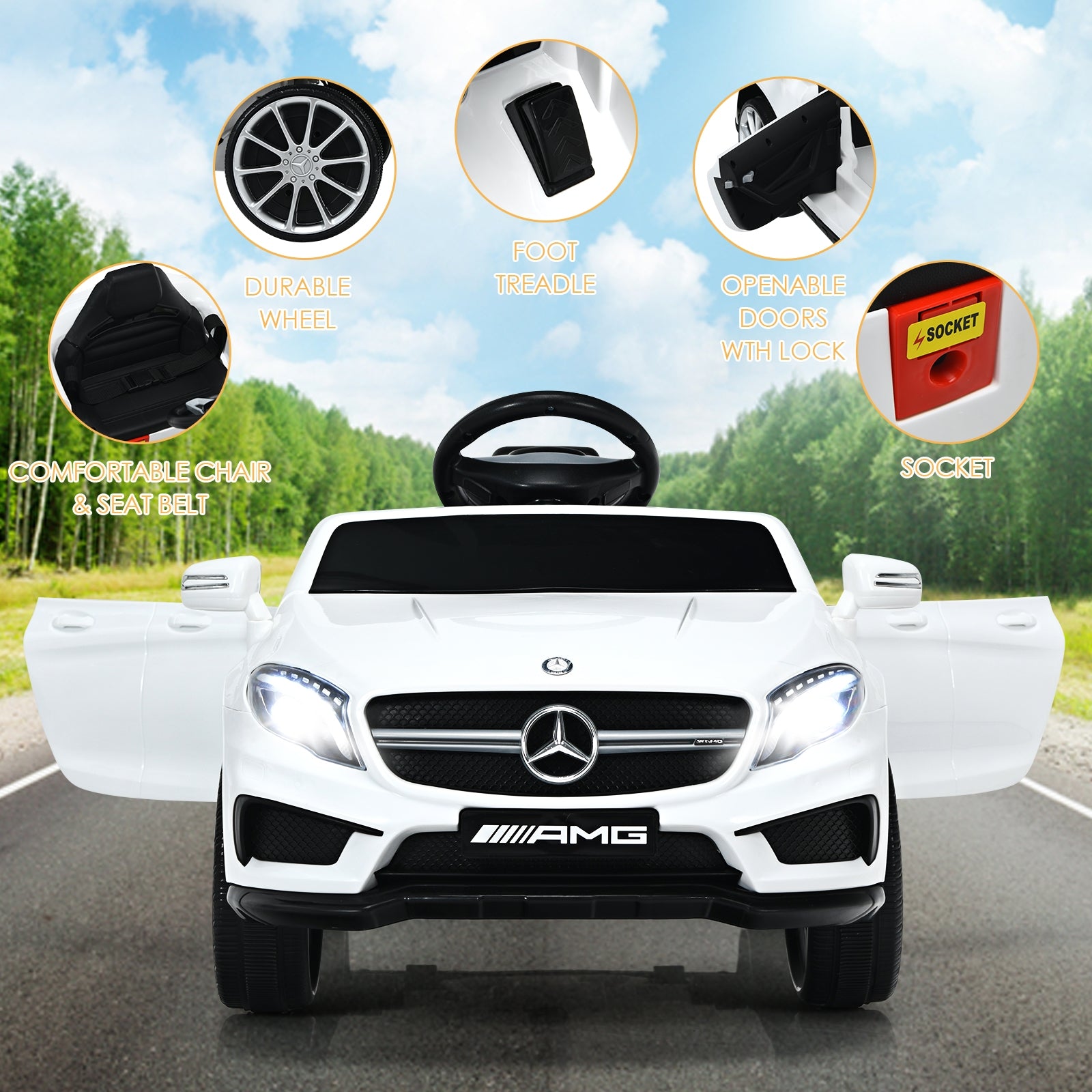 12V Electric Kids Ride On Car with Remote Control