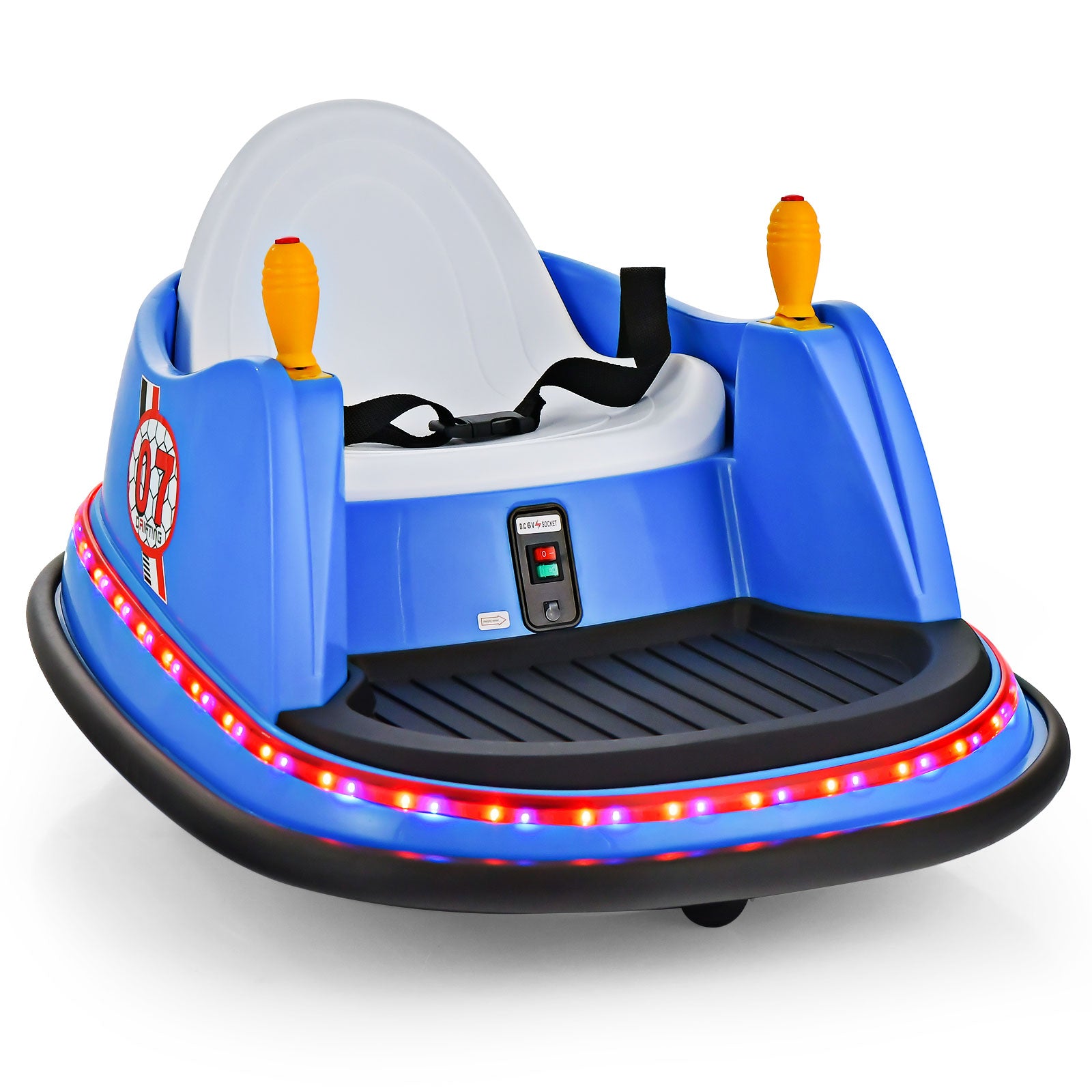 SUGIFT 12V Kids Ride On Bumper Car 360-Degree Spin Race Toy with Remote Control