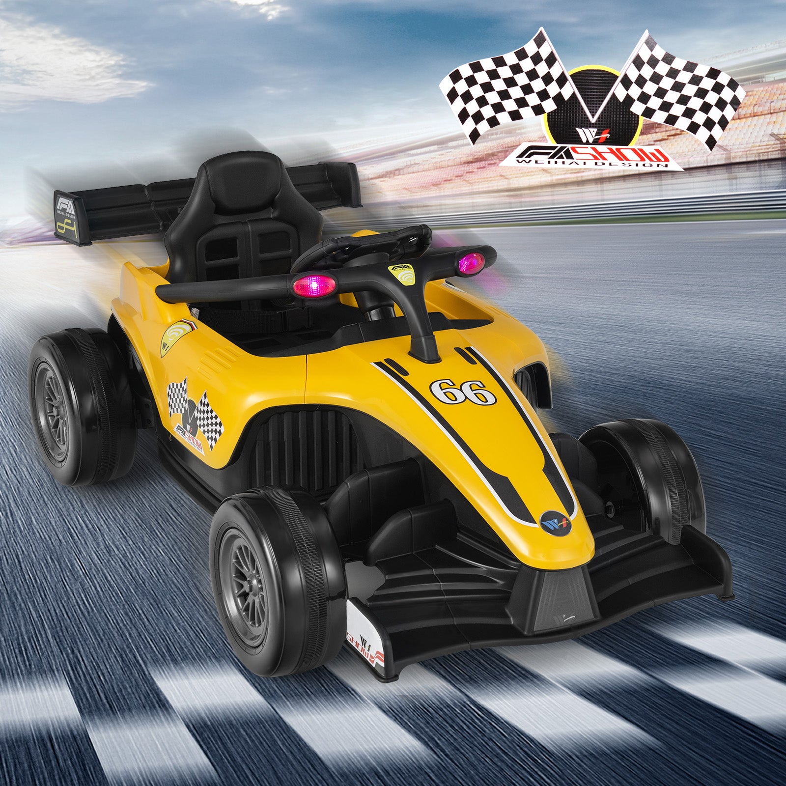 12V Kids Ride on Electric Formula Racing Car with Remote Control