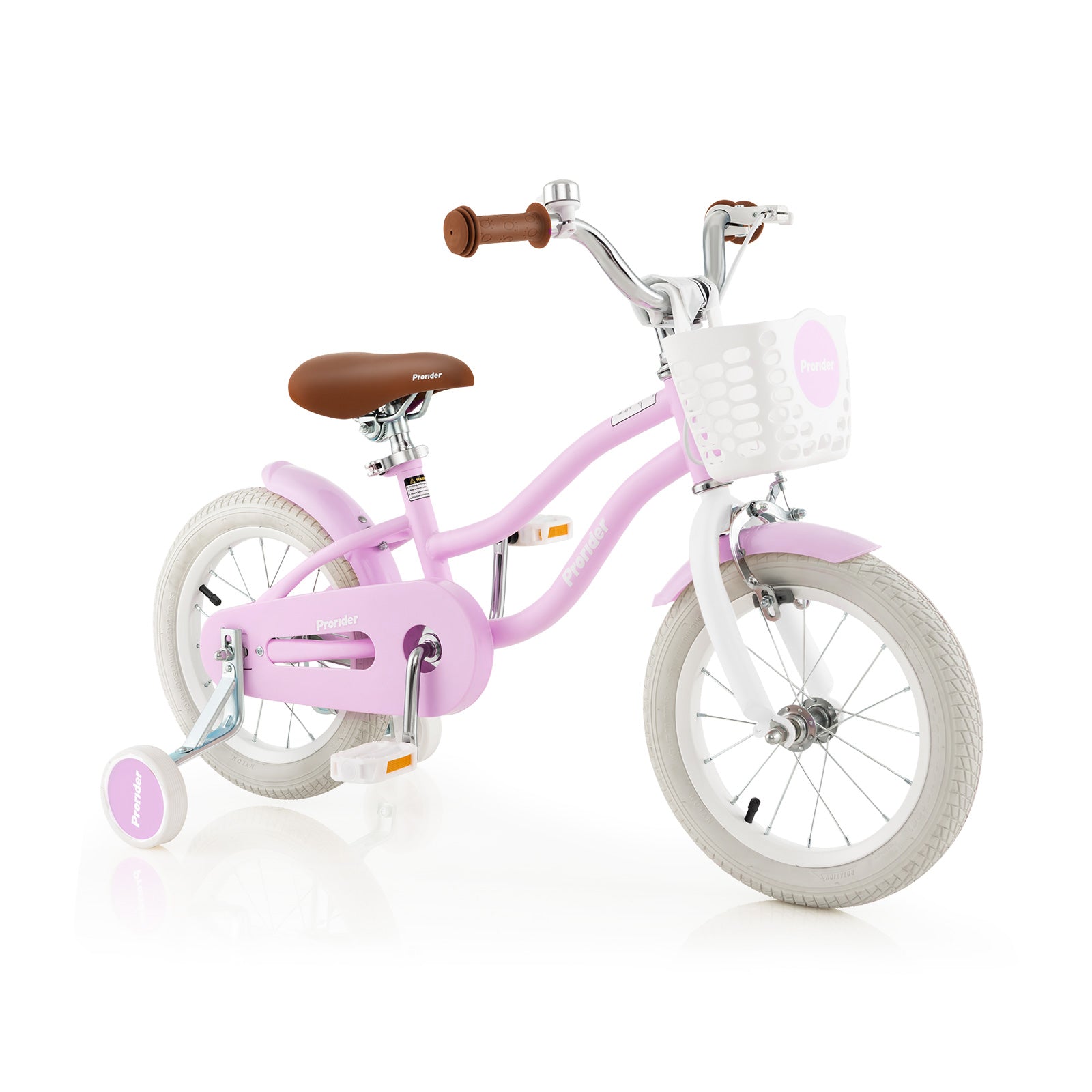 14 Inch Adjustable Kids Bike with 2 Brake System Ages 3-8