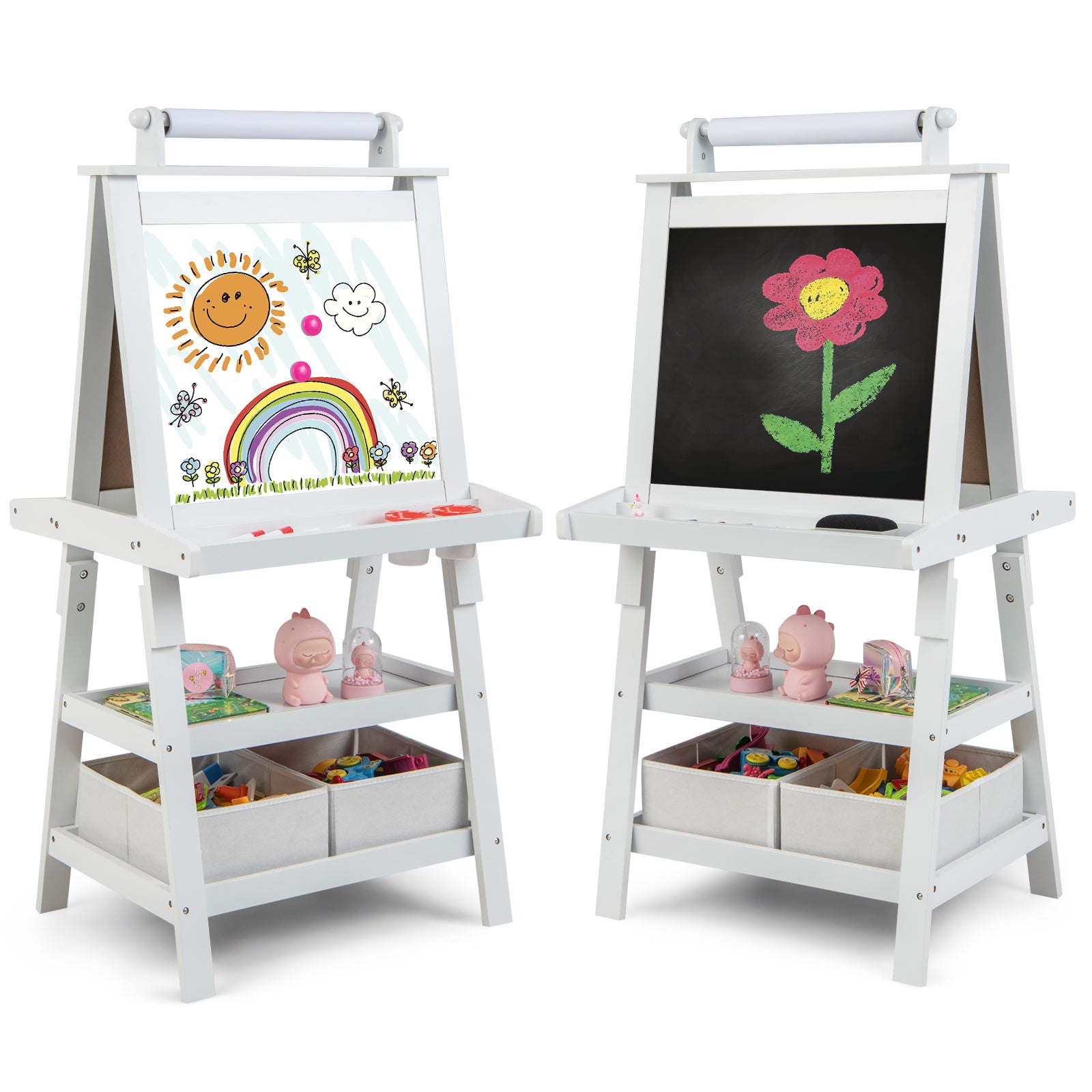 3-in-1 Double-Sided Storage Art Easel