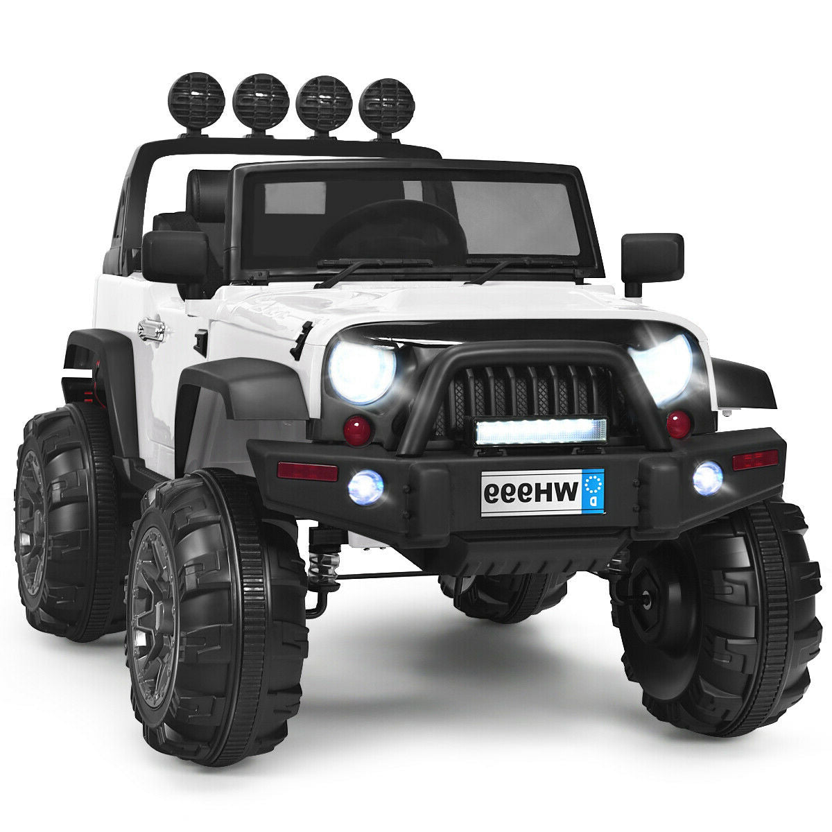 12V Kids Ride On Car with Remote Control and Double Magnetic Door