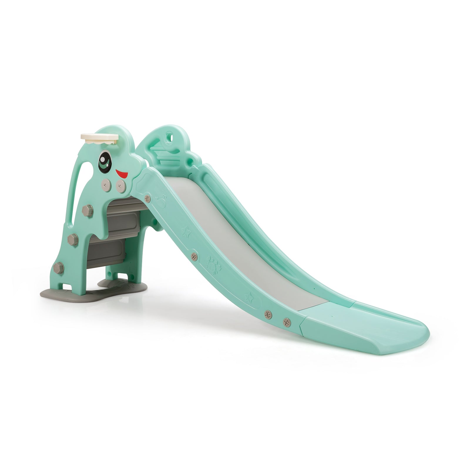 3-in-1 Kids Climber Slide Play Set? with Basketball Hoop and Ball