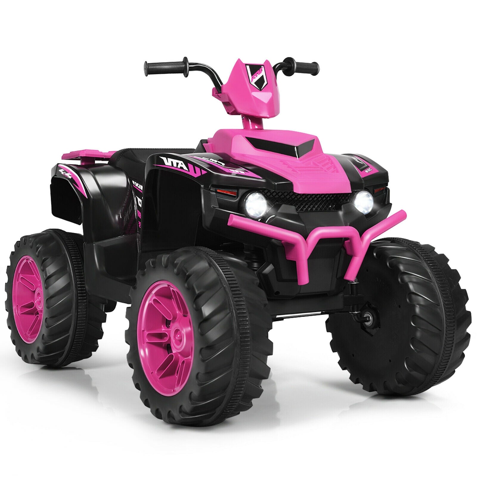 12V Kids Ride on ATV with LED Lights and Treaded Tires and LED lights