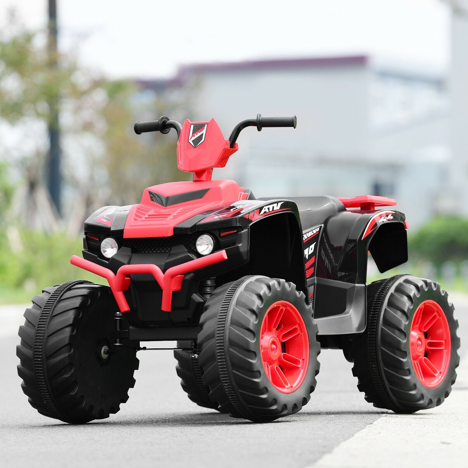 12V Kids Ride on ATV with LED Lights and Treaded Tires and LED lights