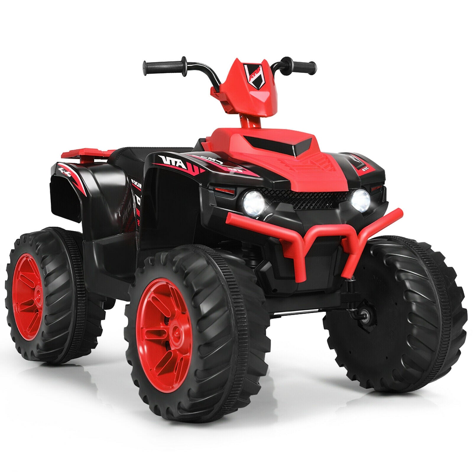 12V Kids Ride on ATV with LED Lights and Treaded Tires and LED lights