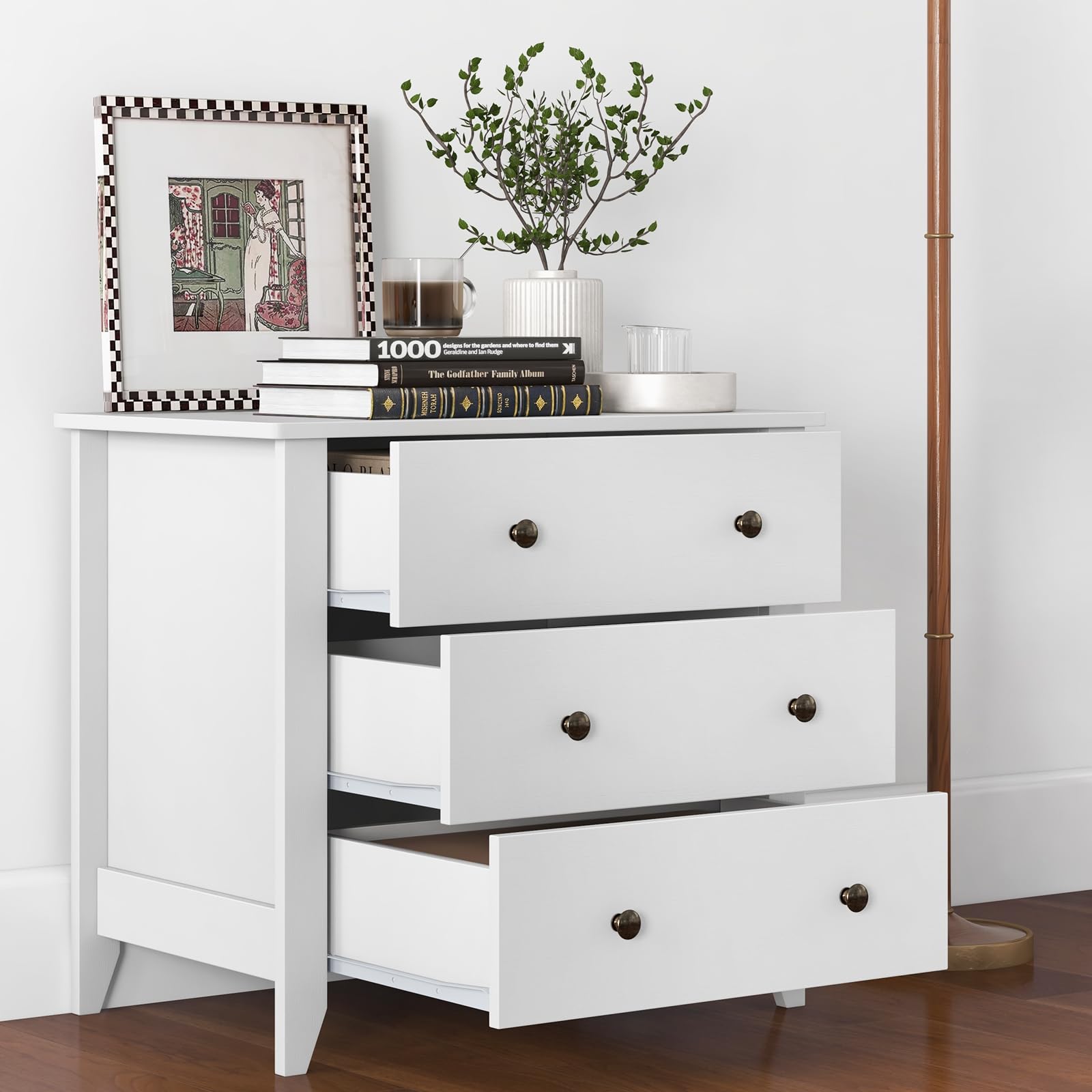 3 Drawer Dresser Chest of Drawers Bedside Table