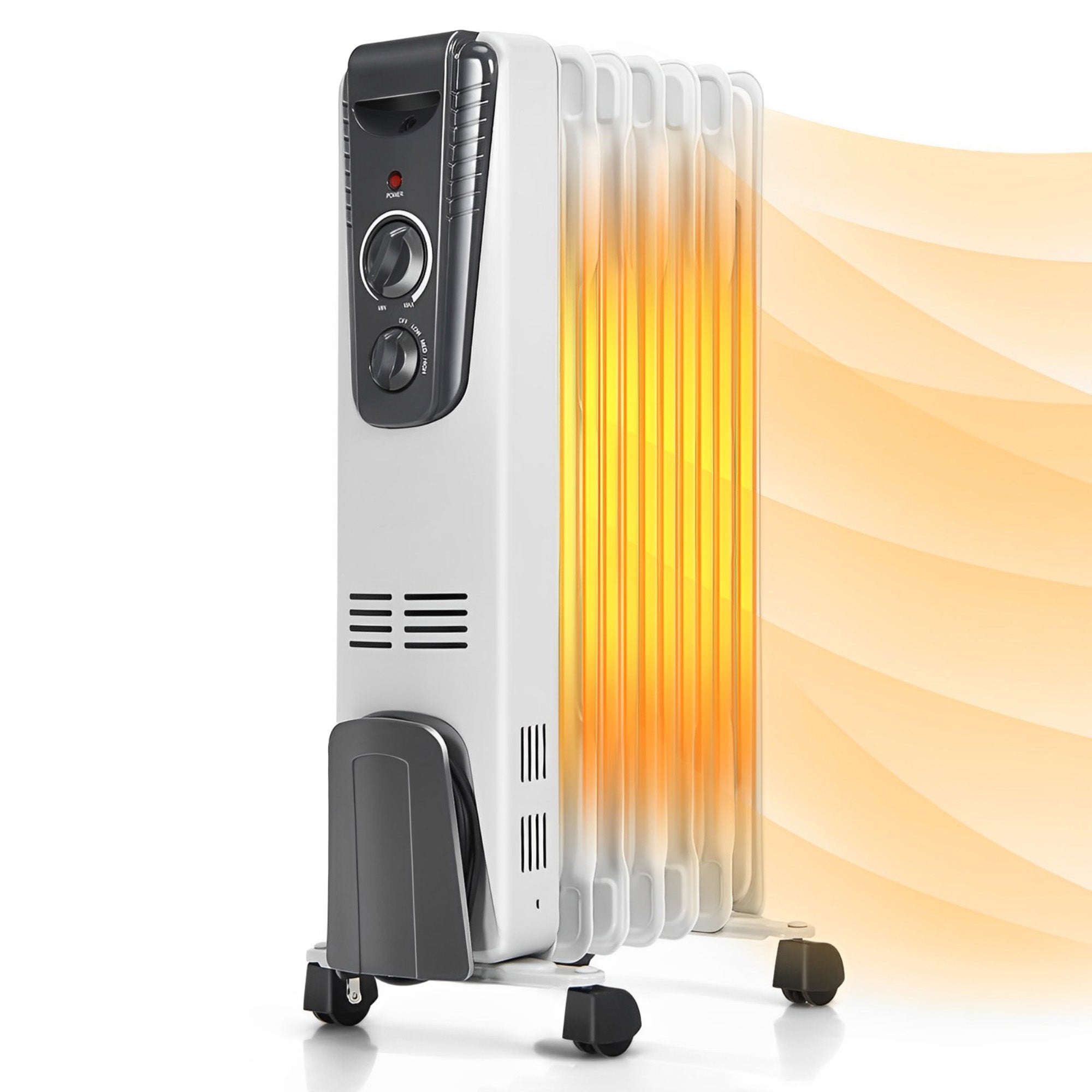 1500W Electric Space Heater with Adjustable Thermostat