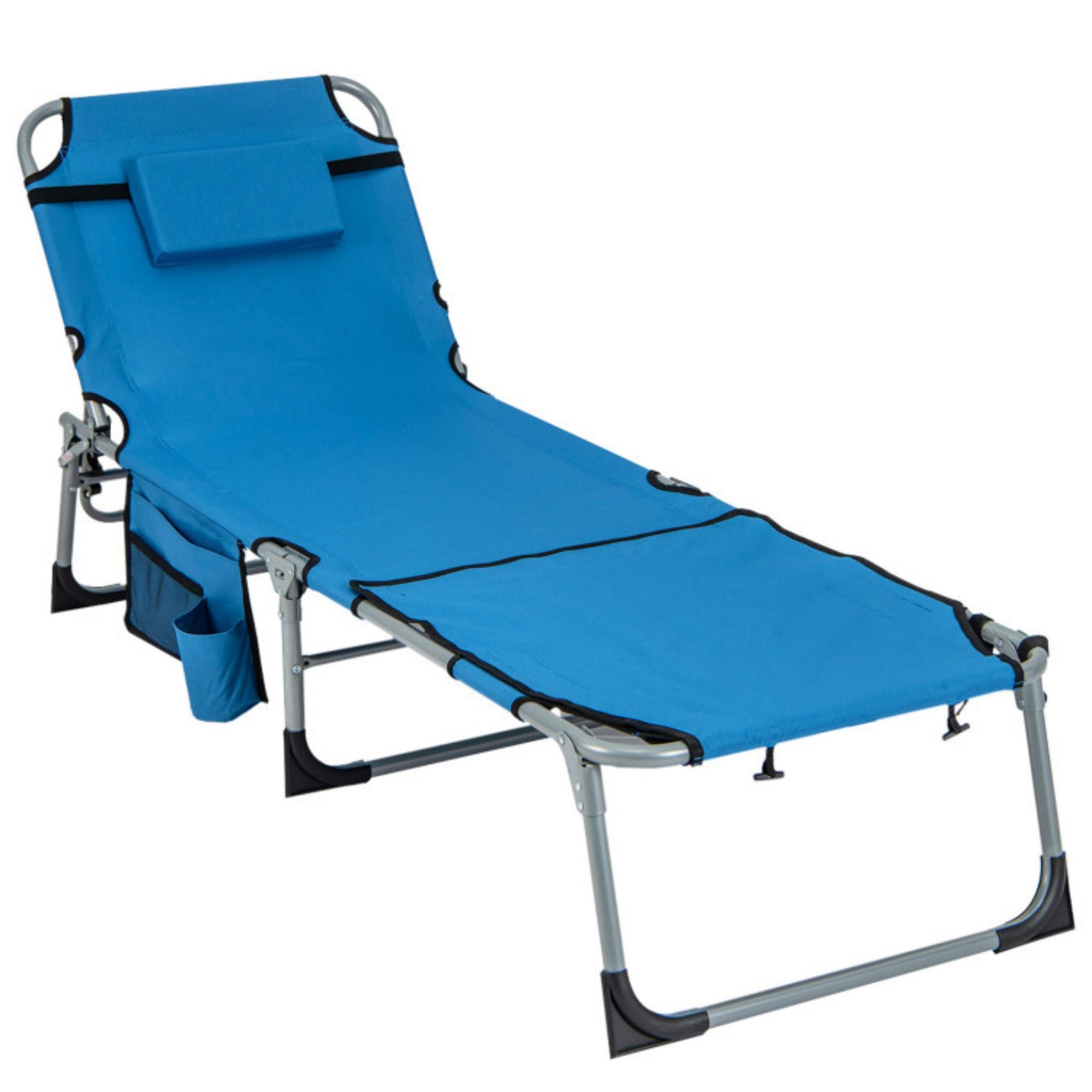 SUGIFT 5-position Outdoor Folding Chaise Lounge Chair