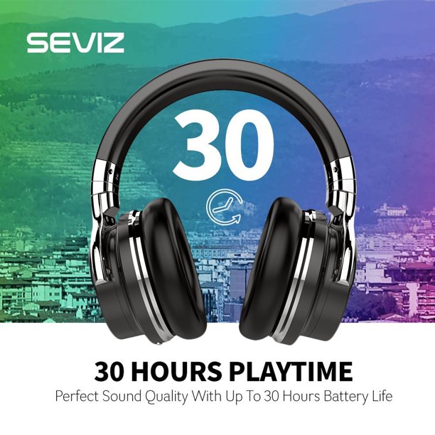SUGIFT  Black E7 Active Noise Cancelling Headphones