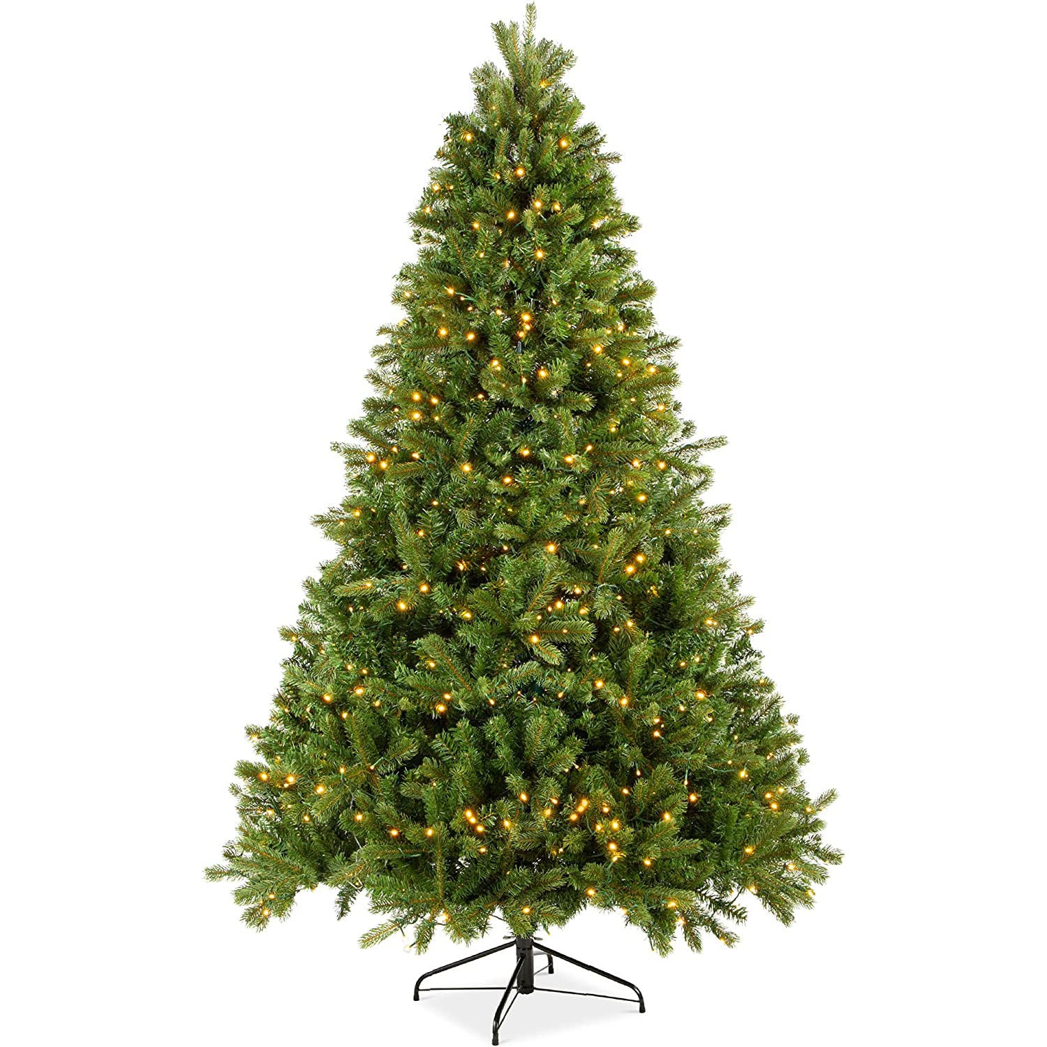 SUGIFT 6-foot Lighted Artificial Fir Christmas Tree