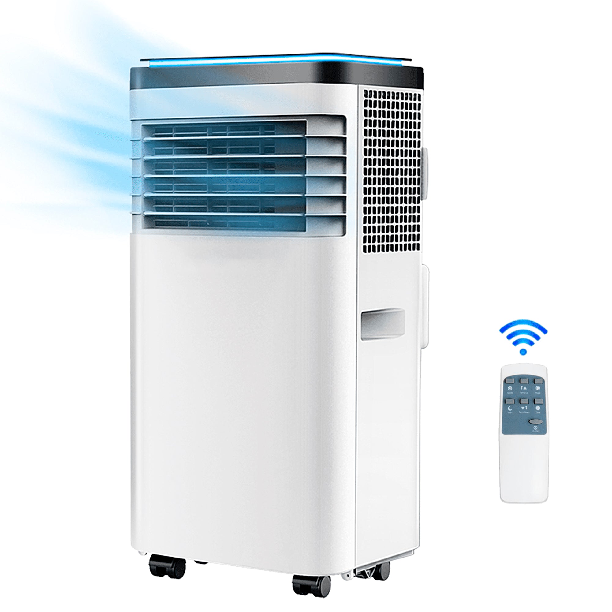 8,000 BTU 3-in-1 Portable Air Conditioner with Cool Dehum Fan Sleep Mode
