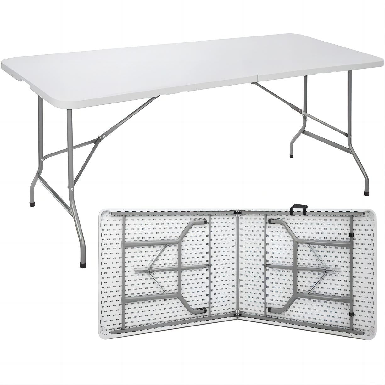 6ft Plastic Folding Table ,Outdoor Table, White