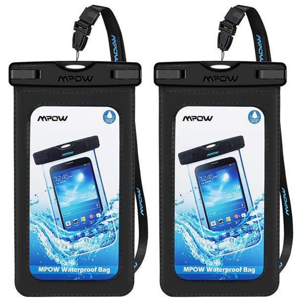 SUGIFT  2PC Waterproof Case with Armband, IPX8 Universal Cell Phone Dry Bag Waterproof, Dustproof, Snowproof Pouch Bag for iPhone X/8/8 Plus/7/7 Plus/6S/6 Plus, Samsung, and other Phones