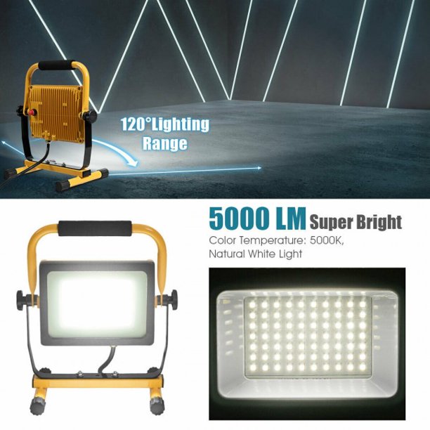 SUGIFT  Portable Work Light 50W 5000lm LED Portable Outdoor Camping Work Light
