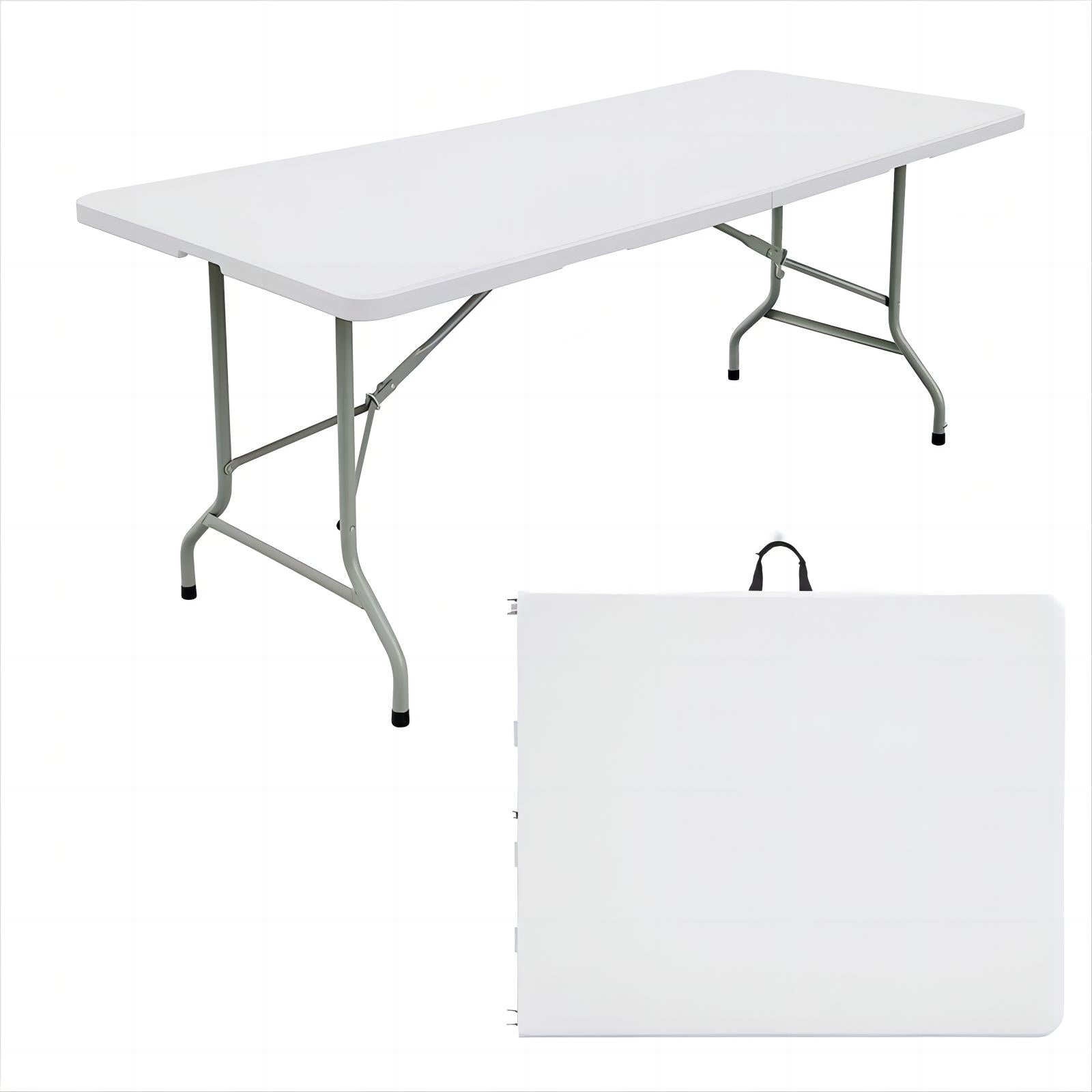 6ft Plastic Folding Table ,Outdoor Table, White