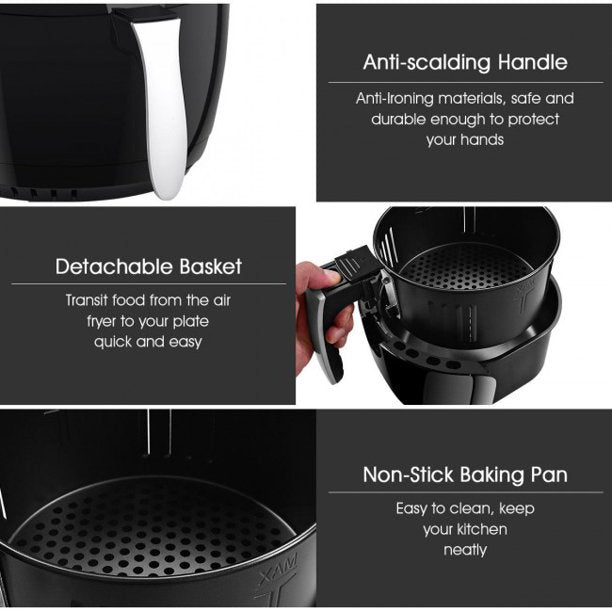 SUGIFT  1400 W Electric Air Fryer with Digital Touch Screen