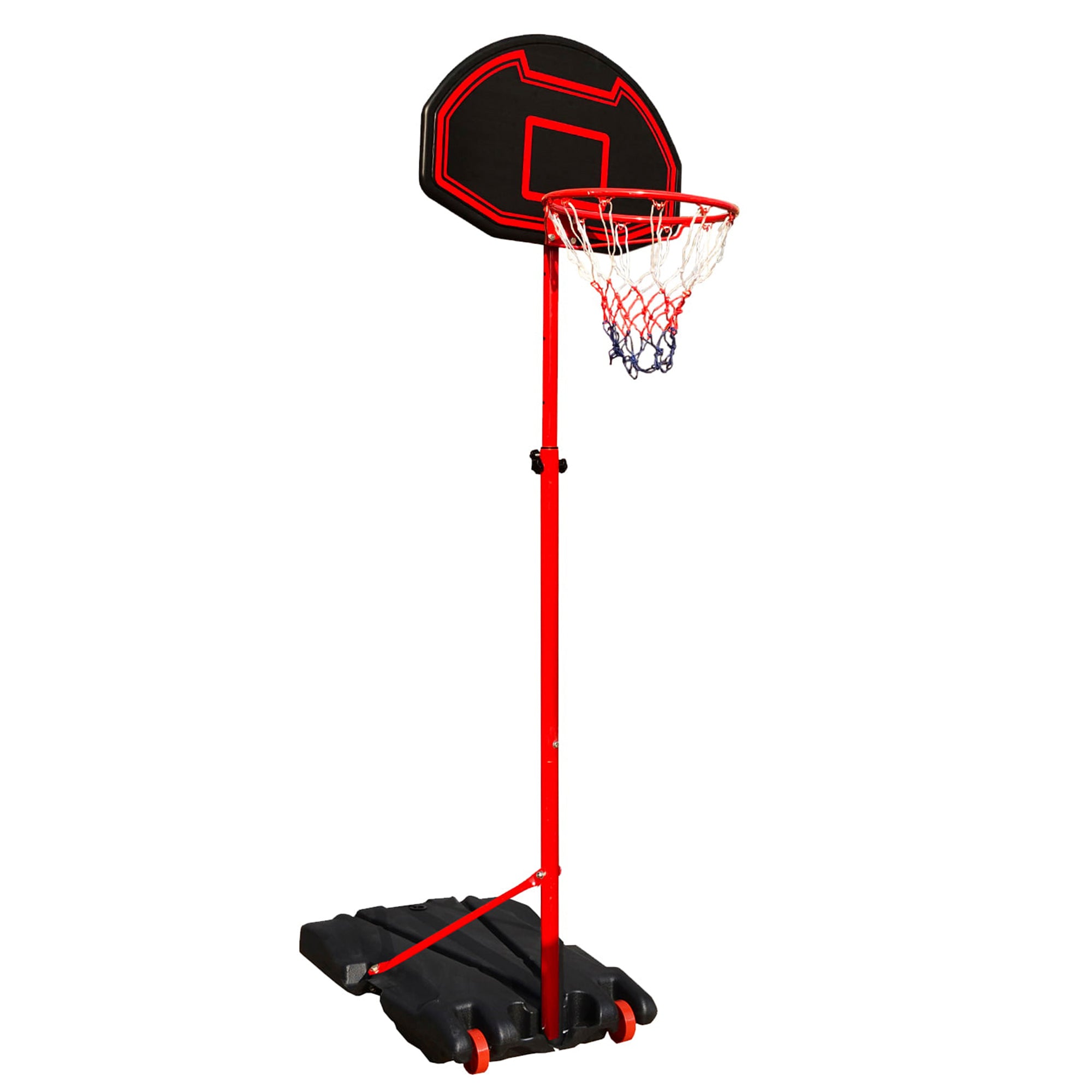 Portable Height Adjustable Basketball Hoop for Kids - White