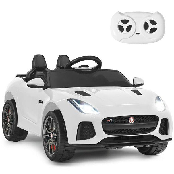 12V Jaguar F-Type SVR Licensed Kids Ride On Car Motorized Vehicle w/ MP3 White