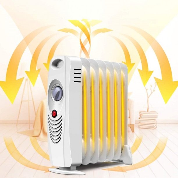 SUGIFT   Heater 700 W Portable Mini Electric Oil Filled Radiator Heater