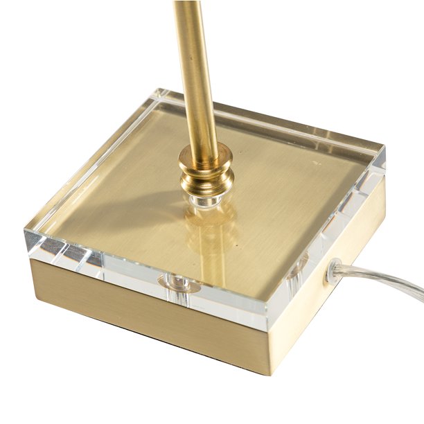SUGIFT  20.5inch Modern LED Desk Lamp with Crystal Decoration