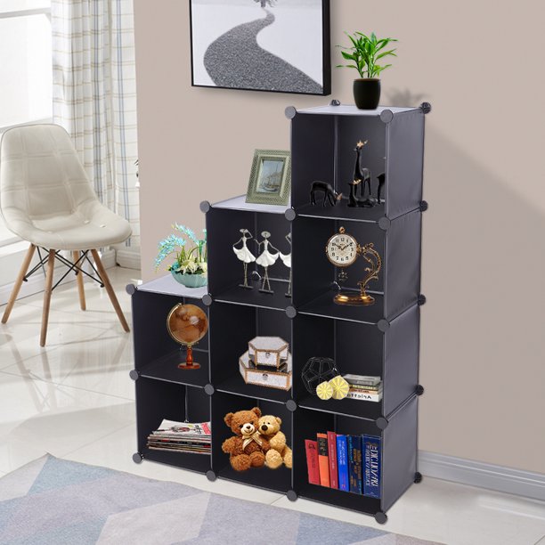 SUGIFT  Cube Storage Organizer Plastic Cube Storage Shelves, Without Door