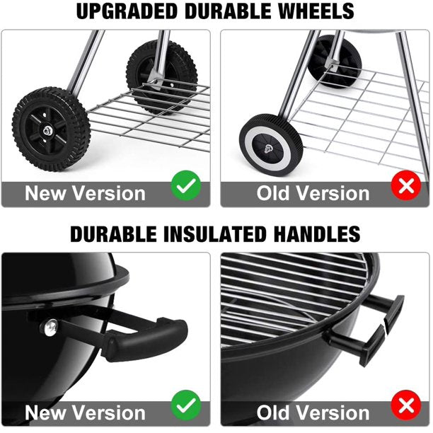 Portable Charcoal Grill for Outdoor 18 in Barbecue Grill BBQ Outdoor