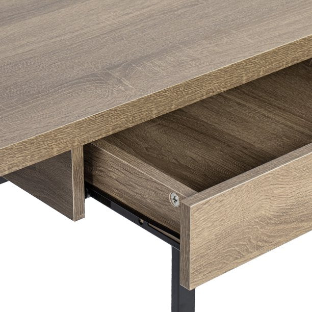 SUGIFT 47in Computer Desk Office Table Rustic Home Writing Desk with 1 Drawer