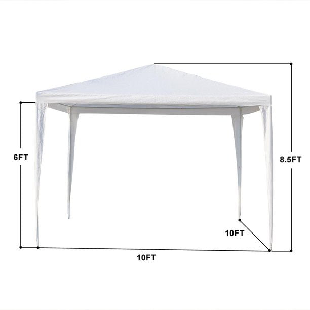 SUGIFT  10x10 Party Wedding Tent Outdoor Gazebo 3 Sides Pavilion Event