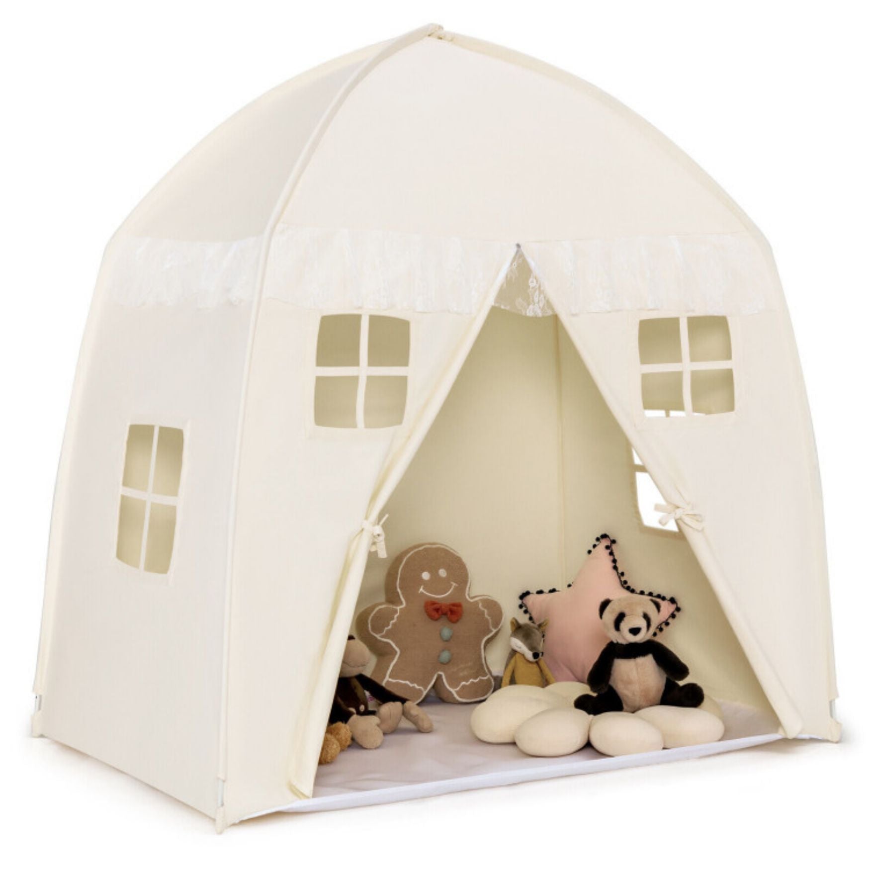 SUGIFT White? Portable Indoor Kids Play Castle Tent