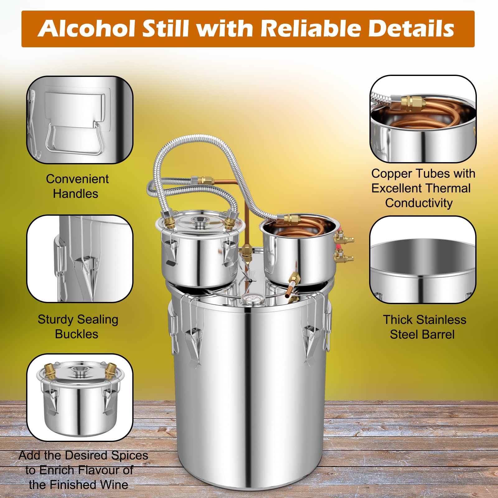 10 Gal 38 L Water Juicer Maker