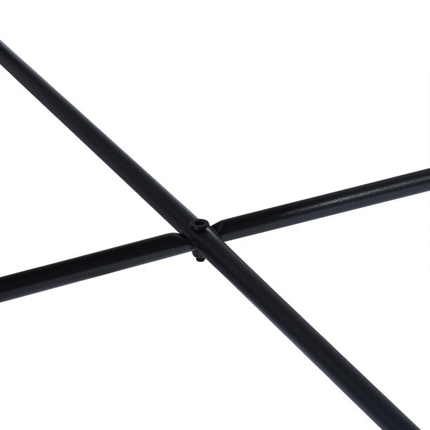 SUGIFT  Coffee Table Wood Cocktail Table Tea Desk 29.7 Inch Large Round Coffee Table Solid Metal Frame Table for Living Room