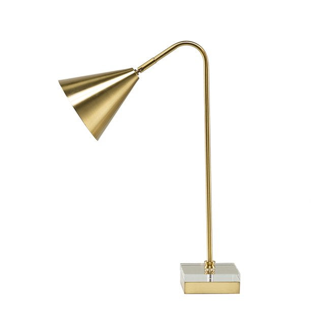 SUGIFT  20.5inch Modern LED Desk Lamp with Crystal Decoration