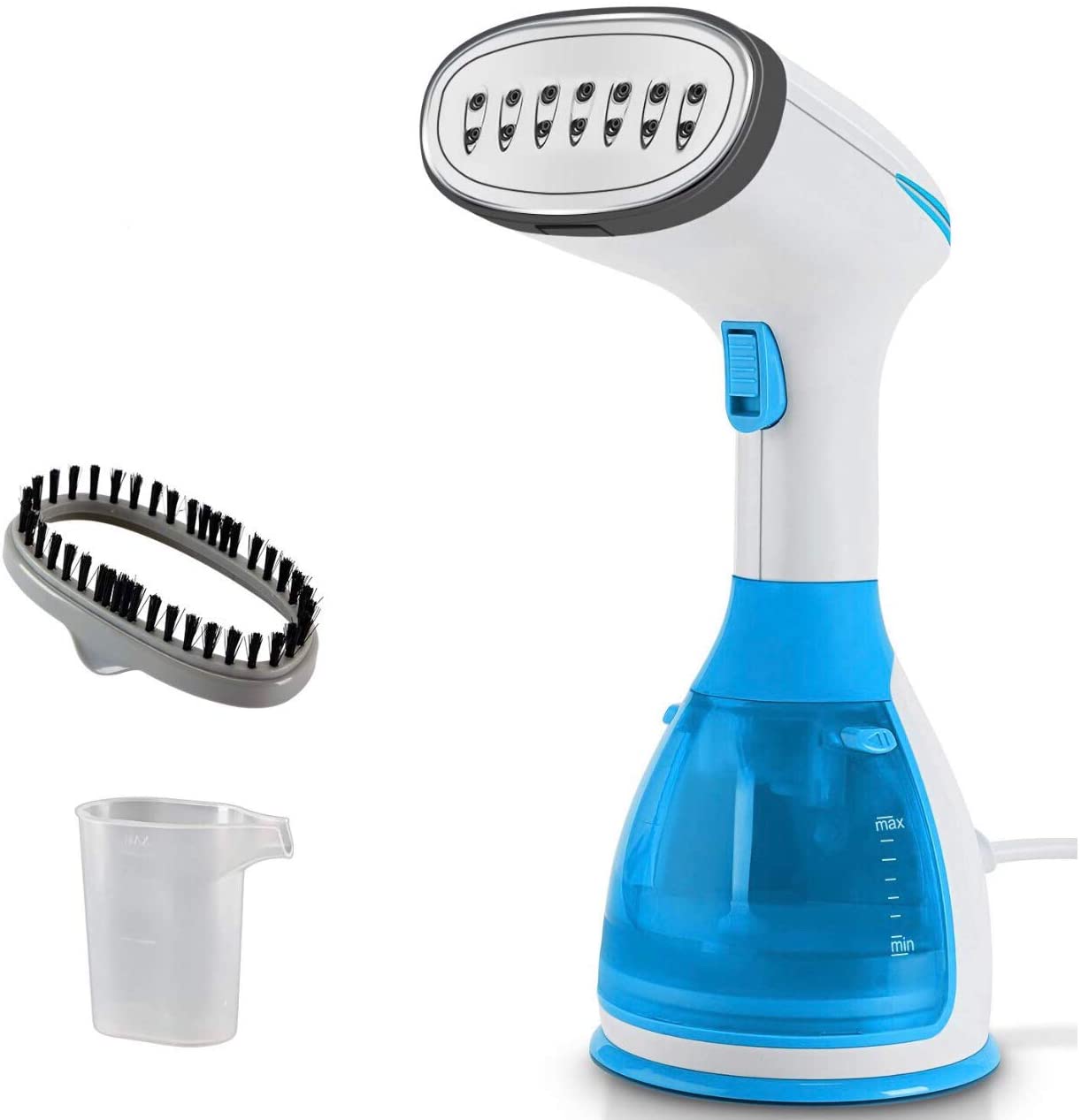 SUGIFT   Handheld Garment Steamer Portable Fabric Steamer 280ml Big Removable Water Tank Vertical 15 Seconds Fast Heat-up Horizontal Steam Dual-Use Clothes Fabric Wrinkles Steamer for Travel and Home