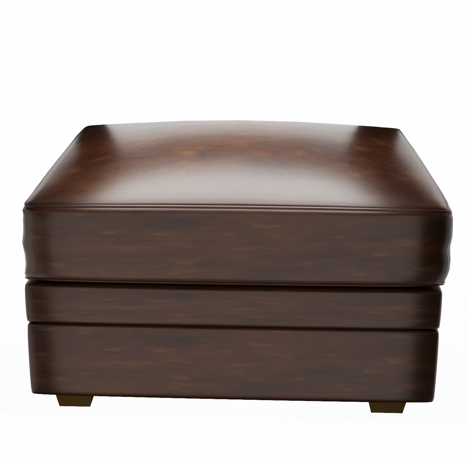 30.5in W Faux Leather Ottoman