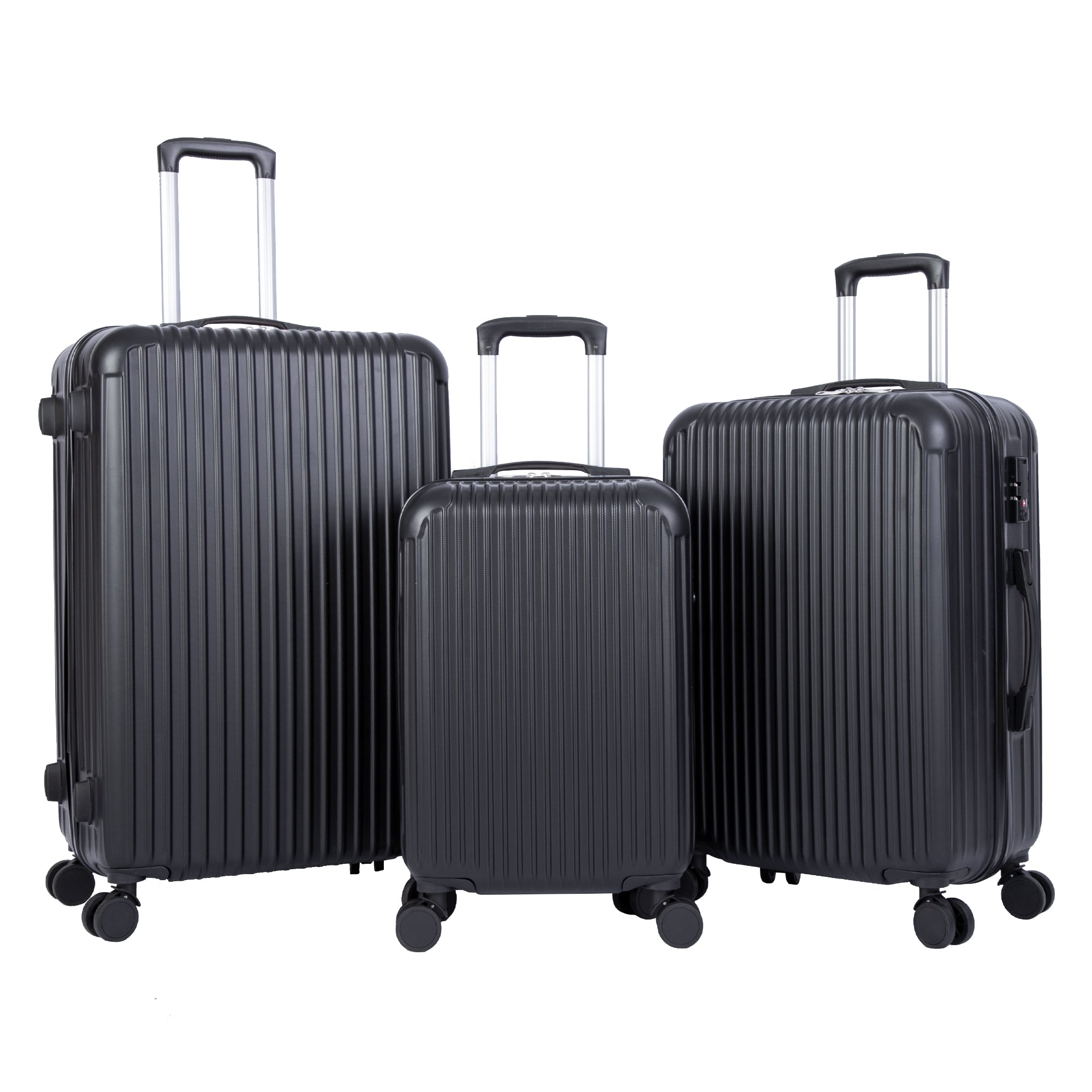 3 Piece Lightweight Luggage Set, Trunk Set Spinner Suitcase With TSA Lock