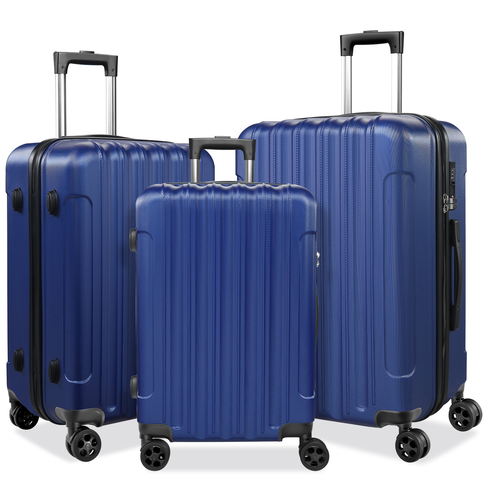 3 Piece Luggage Sets, Trunk Sets ABS Lightweight with TSA Lock & Spinner Wheels, 20in24in28in