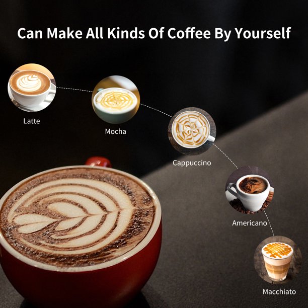 SUGIFT  20 Bar Espresso Maker,950W Detachable frothing nozzle,1.5L detachable transparent water tank Coffee Maker, Cappuccino, Latte, Machiato