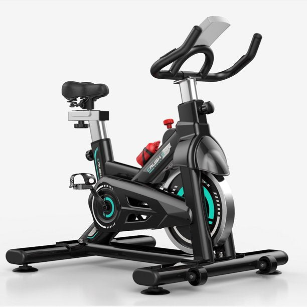 SUGIFT  Adjustable Exercise Bike, Stationary Bicycle Aerobic Exercise With LCD Display and Water Bottle Cage