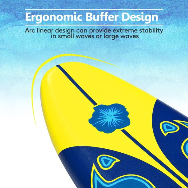 SUGIFT 6 ft Surfboard with Removable Fins Beginner Board for Adults and Kids