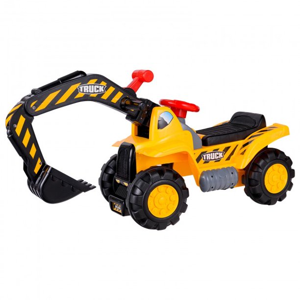 SUGIFT  Kids Ride On Construction Excavator with Safety Helmet