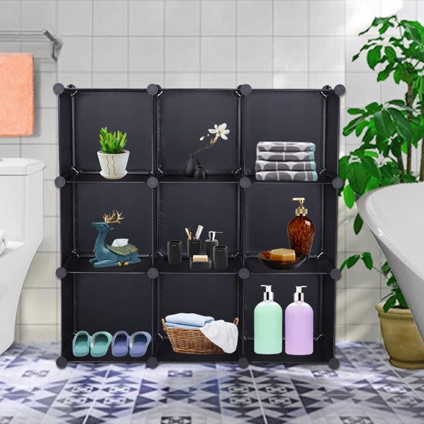 SUGIFT  Cube Storage Organizer Plastic Cube Storage Shelves, Without Door