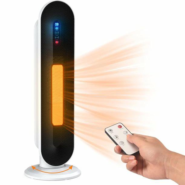 SUGIFT Ceramic Heating Heater Home Dormitory Swing Head Heater Tower Type Residence Bath Electric Heater Office Electric Heating