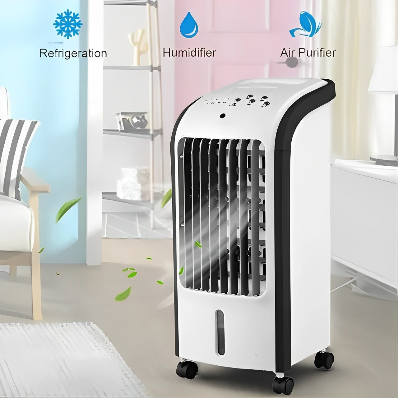 3-in-1 Evaporative Portable Air Cooler Fan and Humidifier with Remote Control