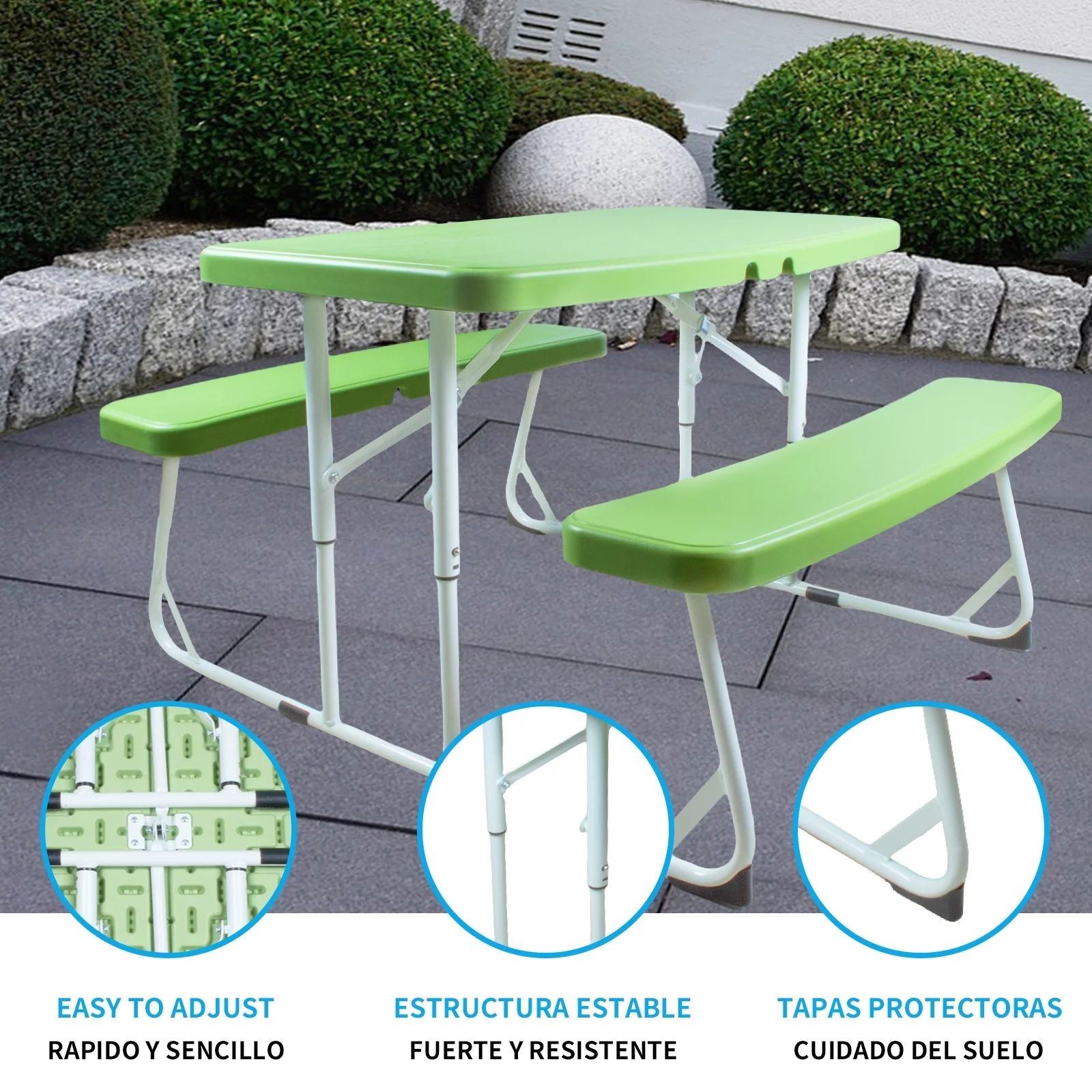 Kids Picnic Folding Table Set