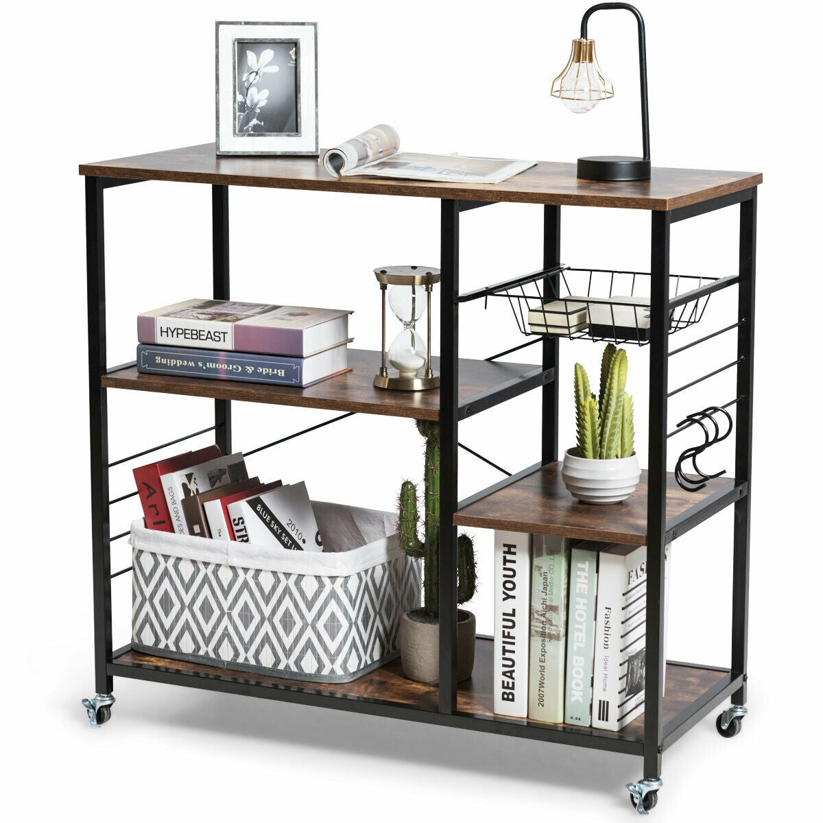 Rolling Industrial Kitchen Baker¡¯s Storage Shelf